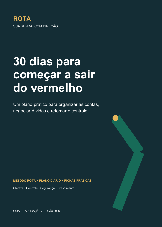 Capa do e-book ROTA: 30 dias para começar a sair do vermelho